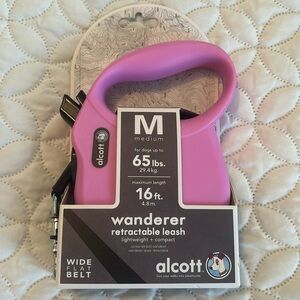 Alcott Wanderer Retractable Leash medium 65lbs. 16 feet